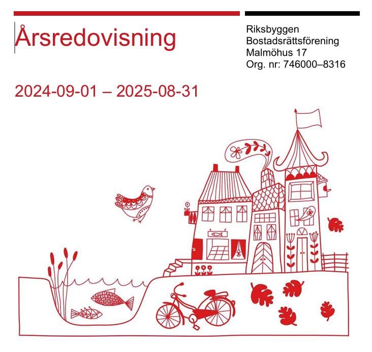 Framsida till årsredovisning 2024-2025.